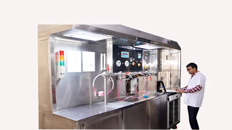 Oil filter testing equipment, representative image
