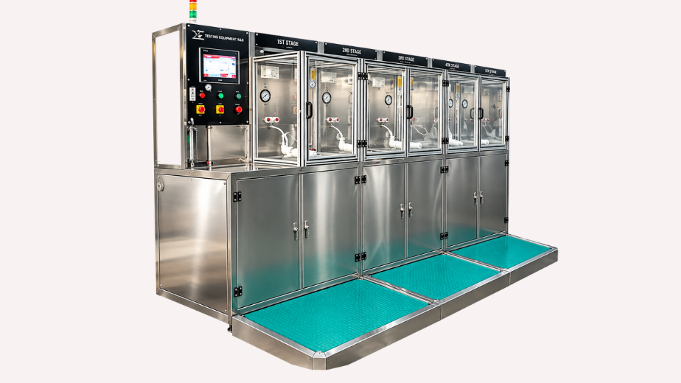 Water filter testing equipment, representative image